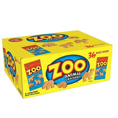 metal cracker box|individual packs of animal crackers.